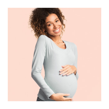 Image of a person experiencing pregnancy