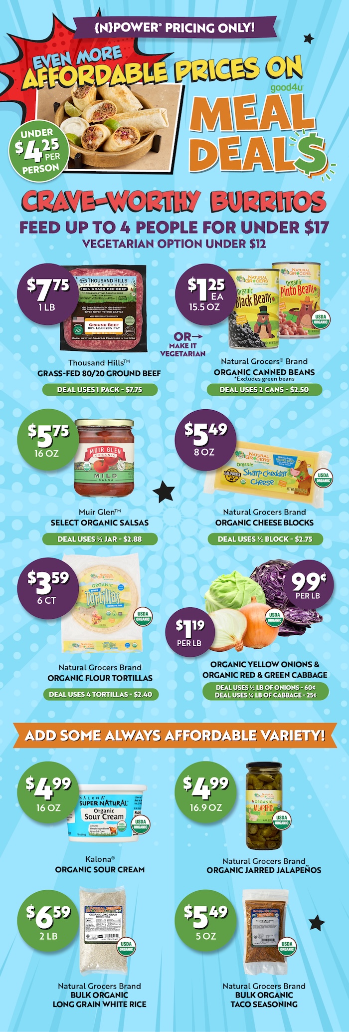 Crave-Worthy Burritos Meal Deal