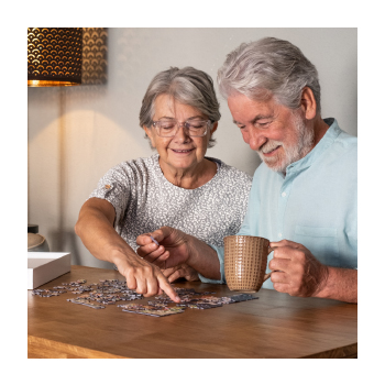 Image of people doing a puzzle