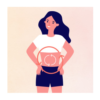 Illustration of liver health