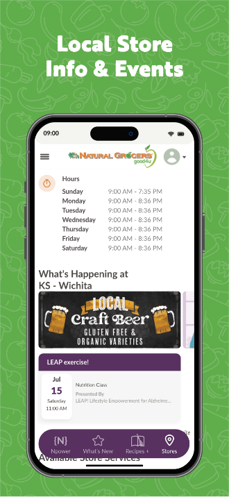 Local Store Info & Events