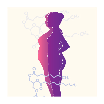 Illustration of a person experiencing weight loss