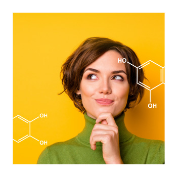 Person holding their chin and thinking