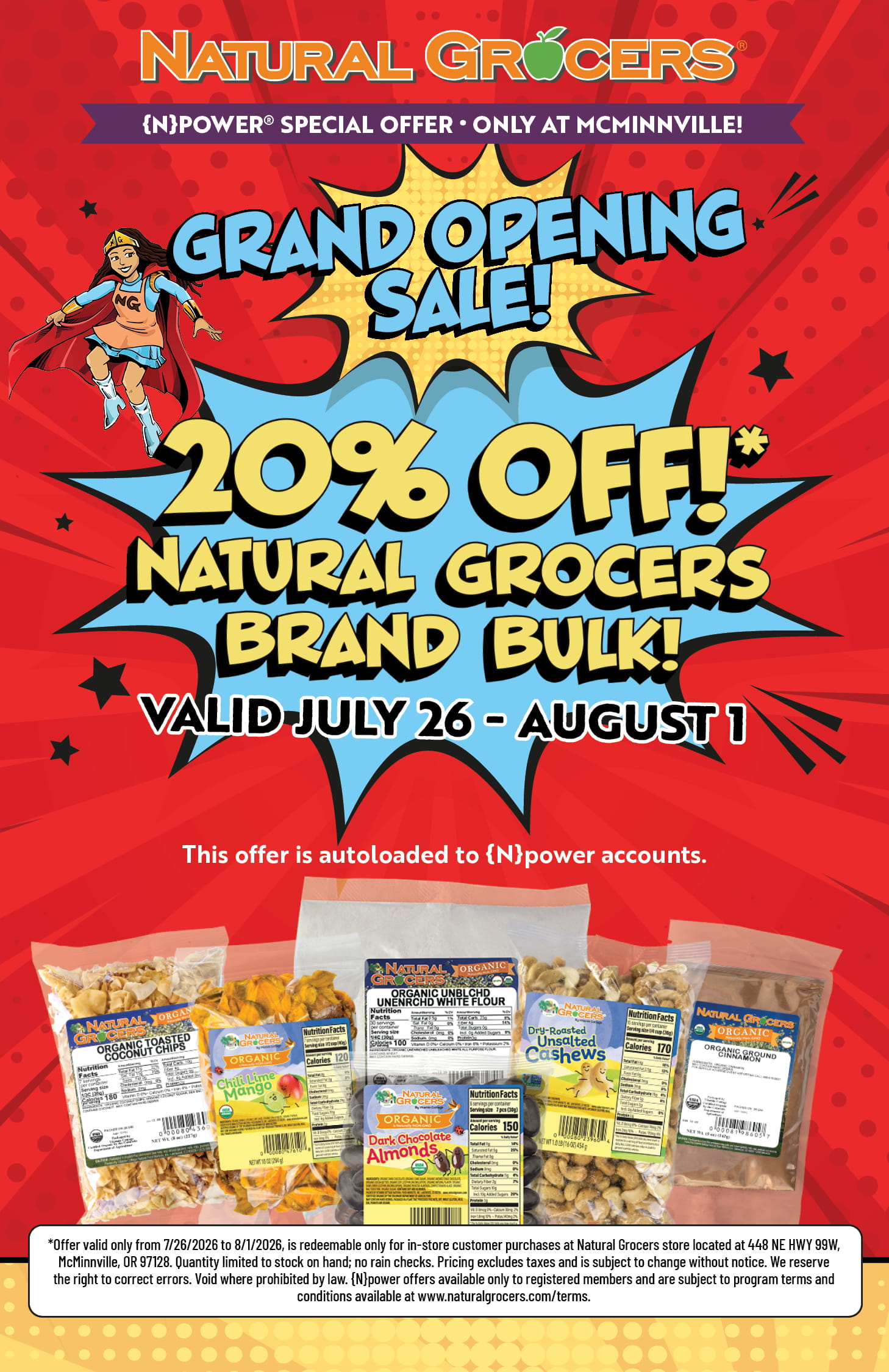 McMinnville Natural Grocers Grand Opening Sale