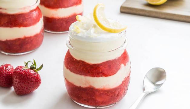 Strawberry Lemon Coconut Parfait