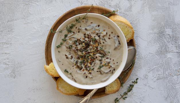 Vegan Cream of Mushroom Soup