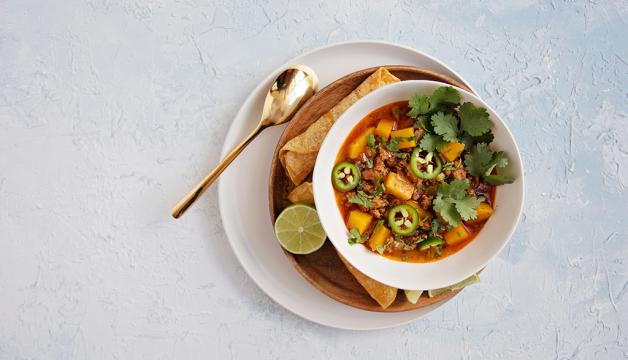 Sausage and Butternut Squash Chili Verde