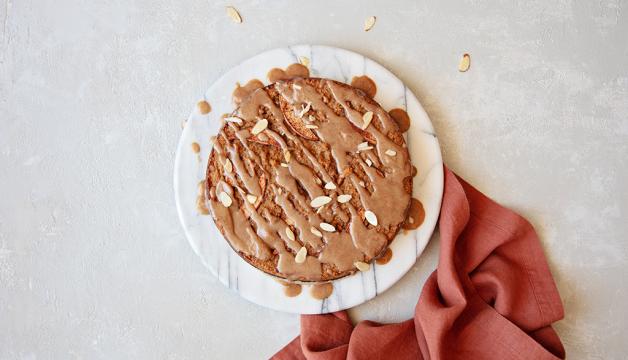 Brown Butter Apple Cake with Maple Coconut Butter Glaze