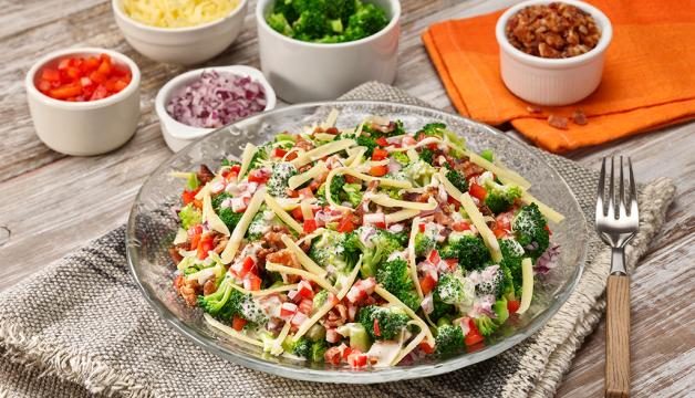 Broccoli, Bacon and Cheddar Salad