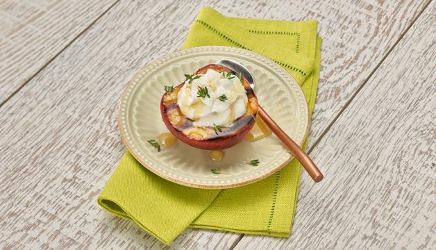 Grilled Peaches with Creamy Toppings - second image