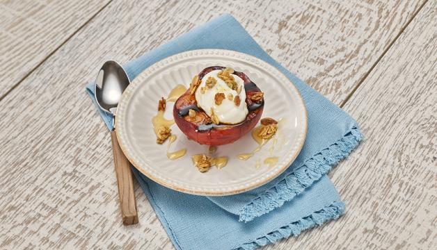 Grilled Peaches with Creamy Toppings - third image