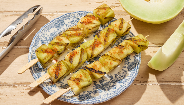 Grilled Honeydew Skewers