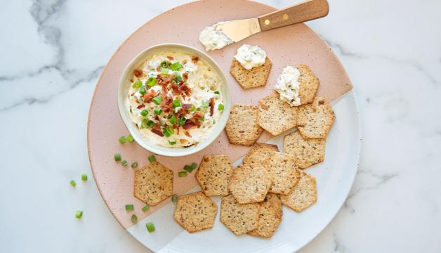 Creamy, Bacon-y Green Onion Dip
