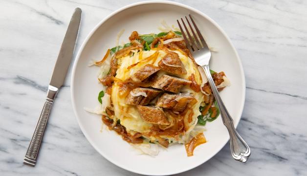 Loaded Bangers and Mash Casserole