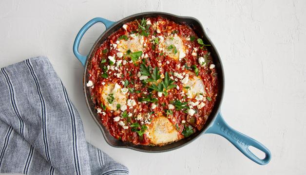 Organic Spiced Eggs & Tomatoes (Shakshuka)