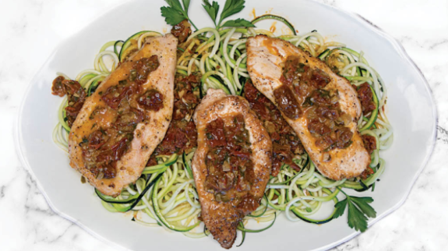 Chicken Scallopini With Sun Dried Tomatoes