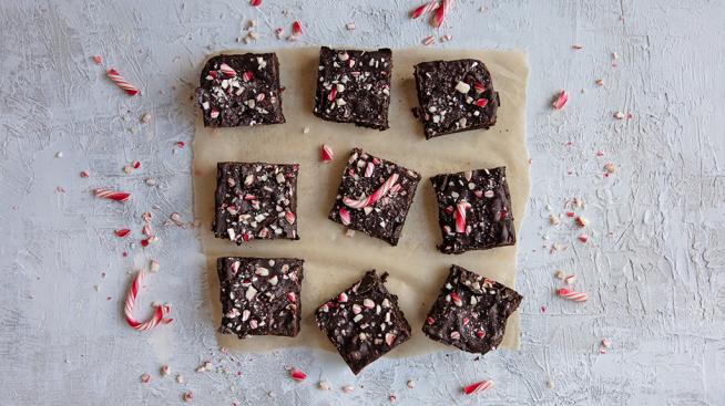 Peppermint Fudge Brownies