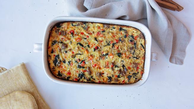 Hashbrown and Sausage Breakfast Casserole