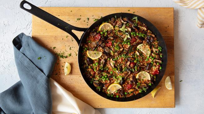 Vegan Mushroom Paella