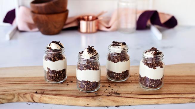 Individual Mocha Cheesecakes