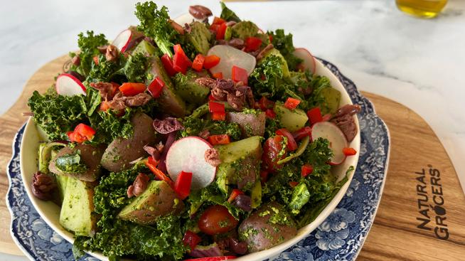 Healthy Potato Salad with Lemon Parsley Pesto