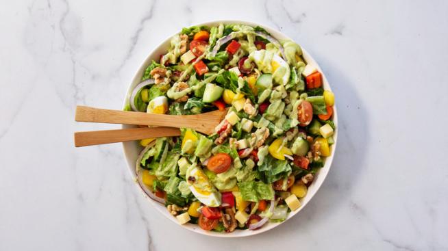 Chopped Salad With Avocado Ranch Dressing
