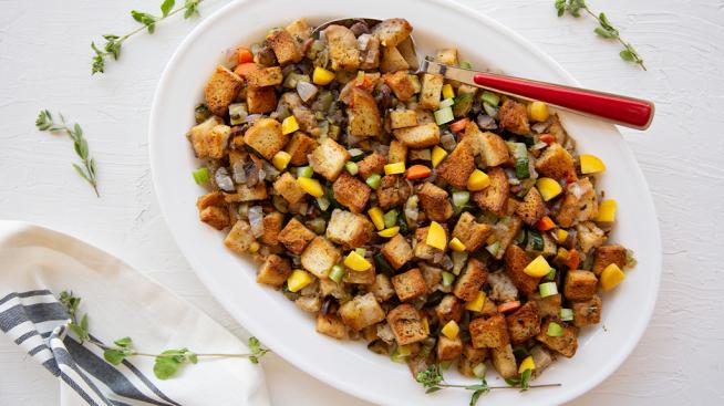 Gluten-Free Veggie-Loaded Thanksgiving Stuffing