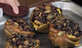 Harvest Squash Stuffed with Tempeh and Pears